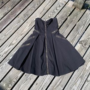 Marc by Marc Jacobs Black Denim Zipper Dress